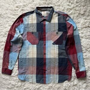 Levi's Men's Long Sleeve Plaid Print Button Up Shirt Size XL